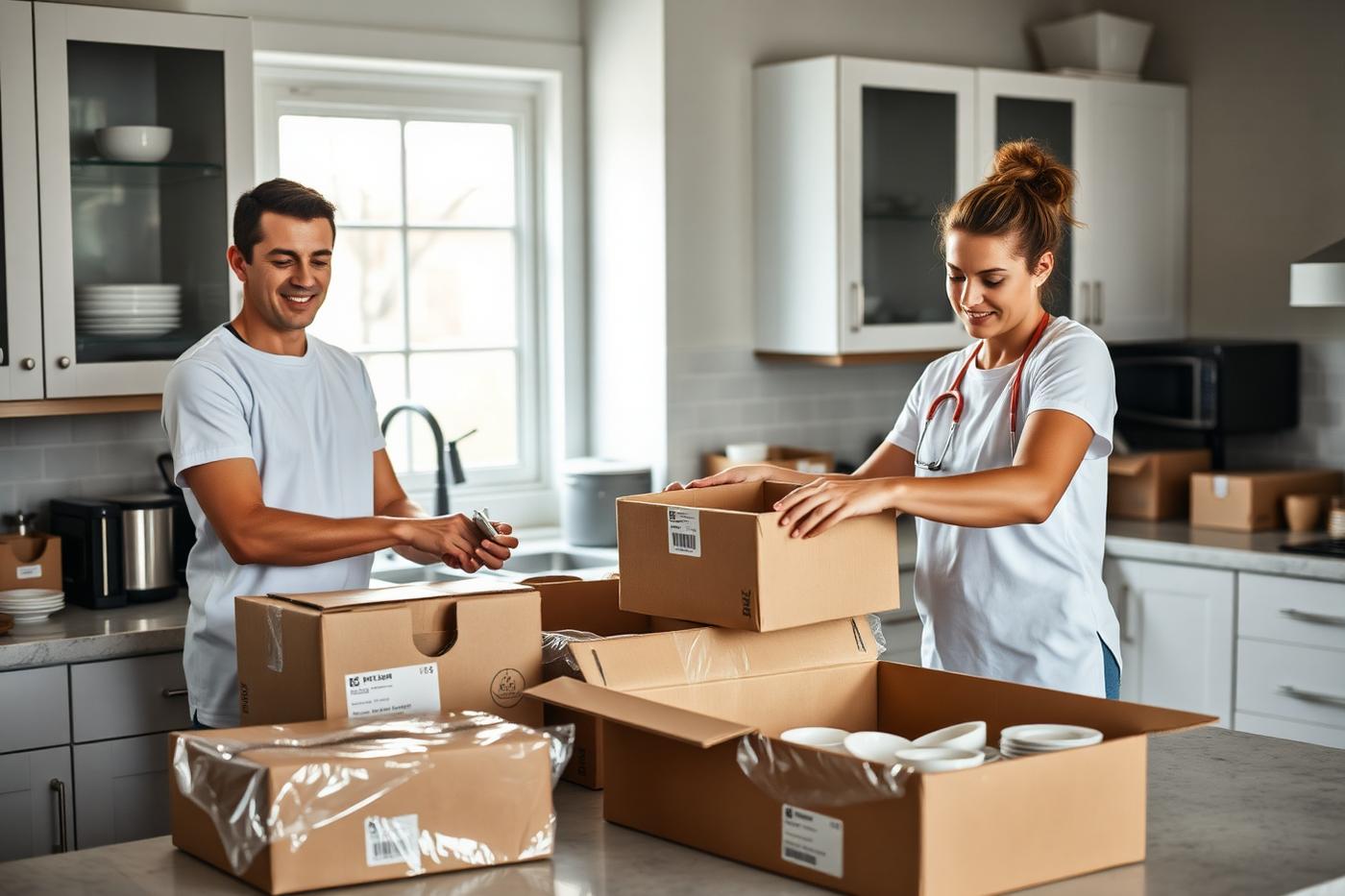 Organized kitchen packing services in Windsor, Colorado